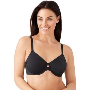 Wacoal Women's Superbly Smooth Underwire Bra 855342 Black Size 42 DD‎ 42DD
